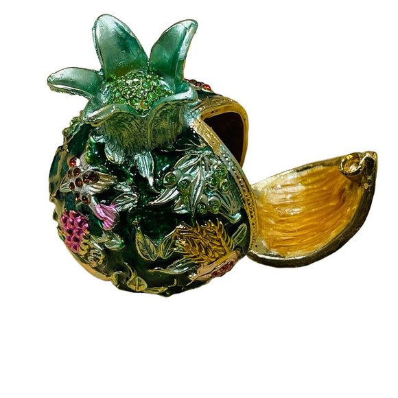 Jewelry Box Pineapple Collectible Figurines Multicolored 3" to 4" inches - Picture 5 of 8